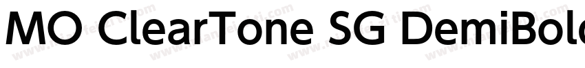 MO ClearTone SG DemiBold字体转换